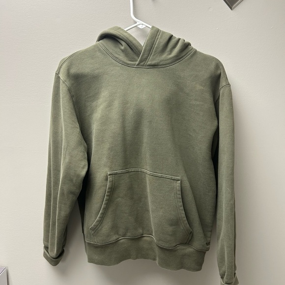 TNA Army Green Sweatfleece Cozy Fleece Perfect Fit Hoodie - Picture 1 of 4